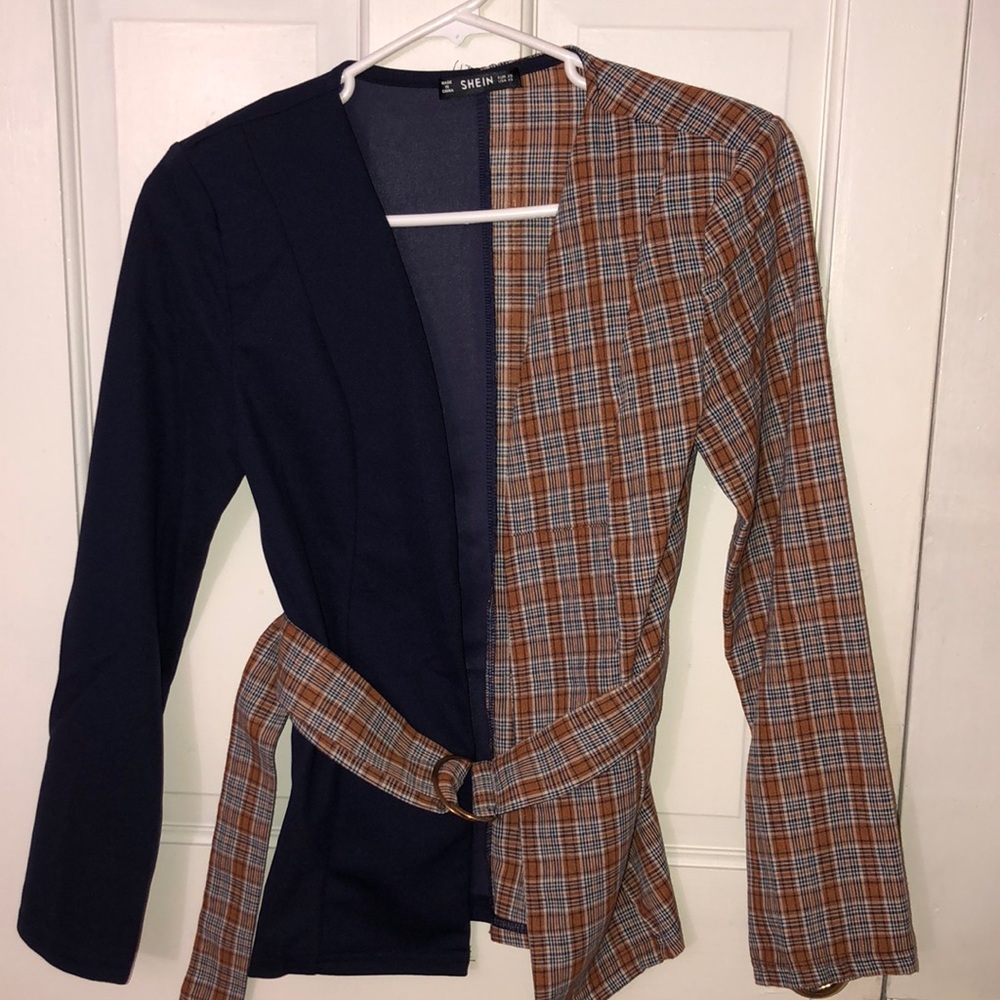 Two-tone blazer